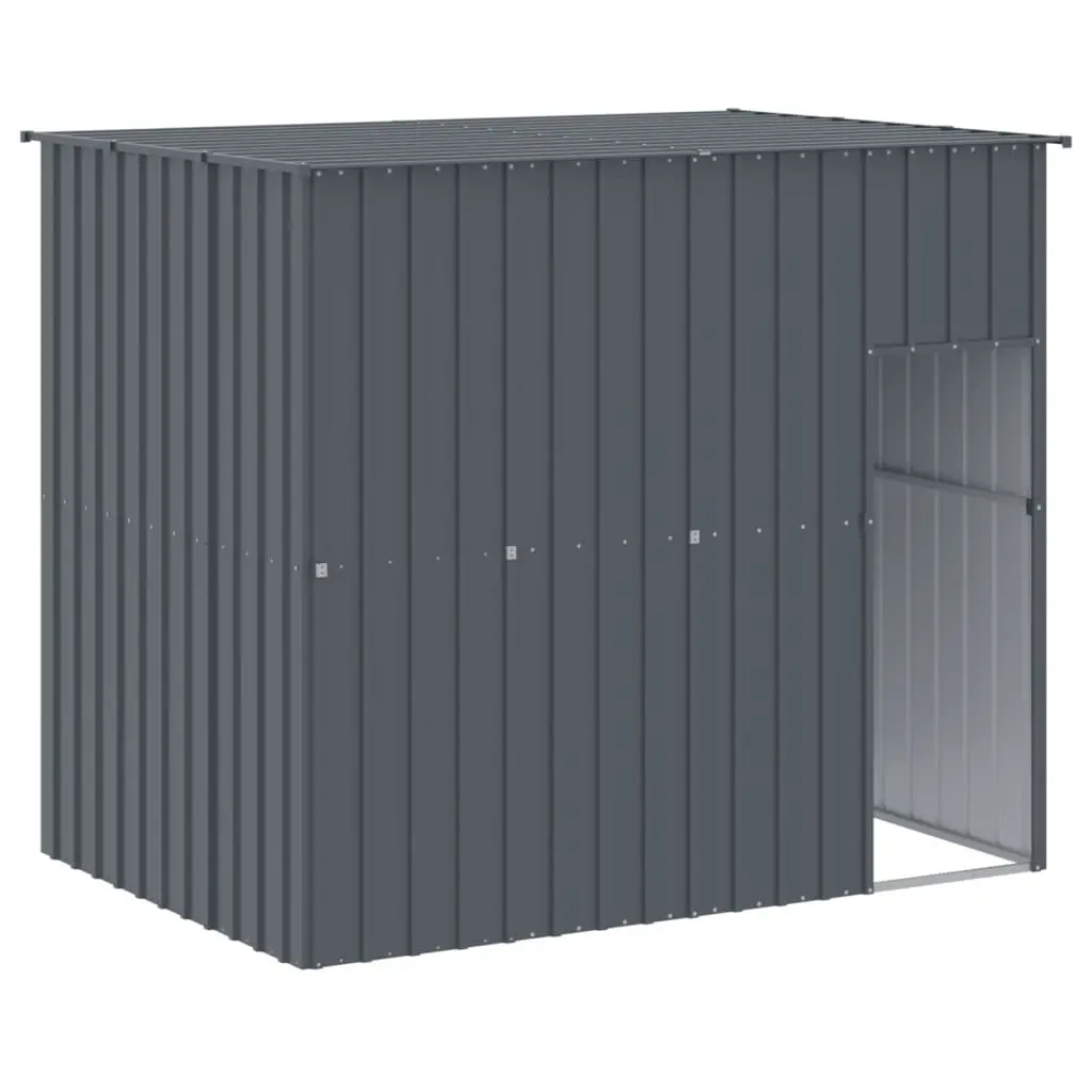 Dog House with Extended Run in Anthracite