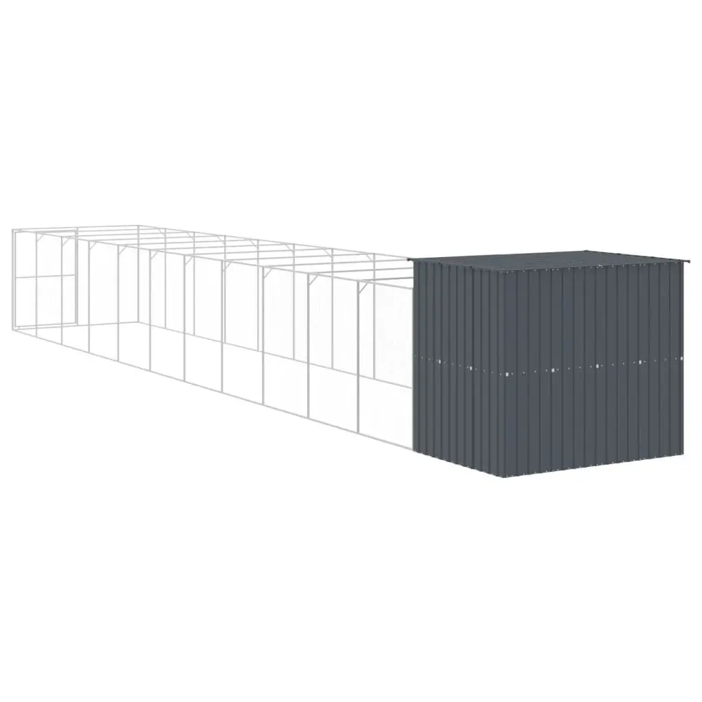 Outdoor Dog House with Extended Run