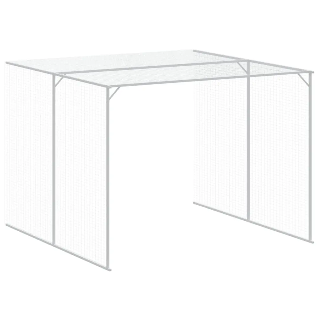 Dog Kennel Galvanised Steel Outdoor Anthracite Dog House with Run