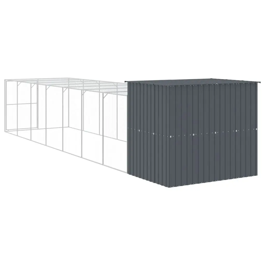 Anthracite Dog House with Extended Run