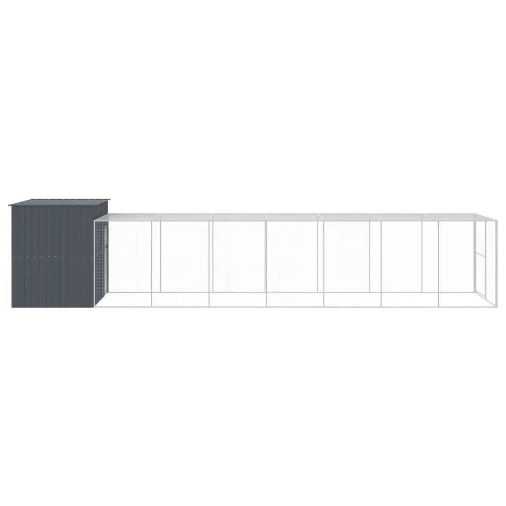 Anthracite Dog House with Extended Run