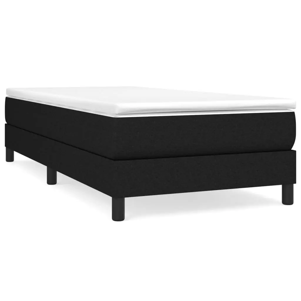 Supportive King Single Box Spring Bed Frame in Black Fabric