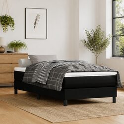 Durable Black Box Spring Bed with Pocket Spring Mattress