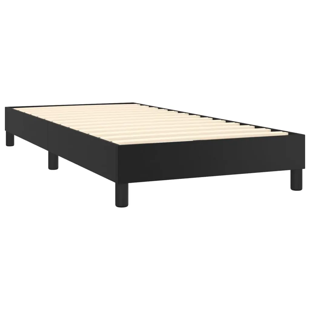 Adjustable Box Spring Bed with Pocket Mattress in Black