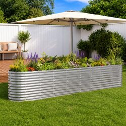 Durable Galvanised Steel Raised Garden Bed Planter Box