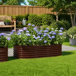 Sturdy Galvanised Steel Raised Garden Bed for Plants