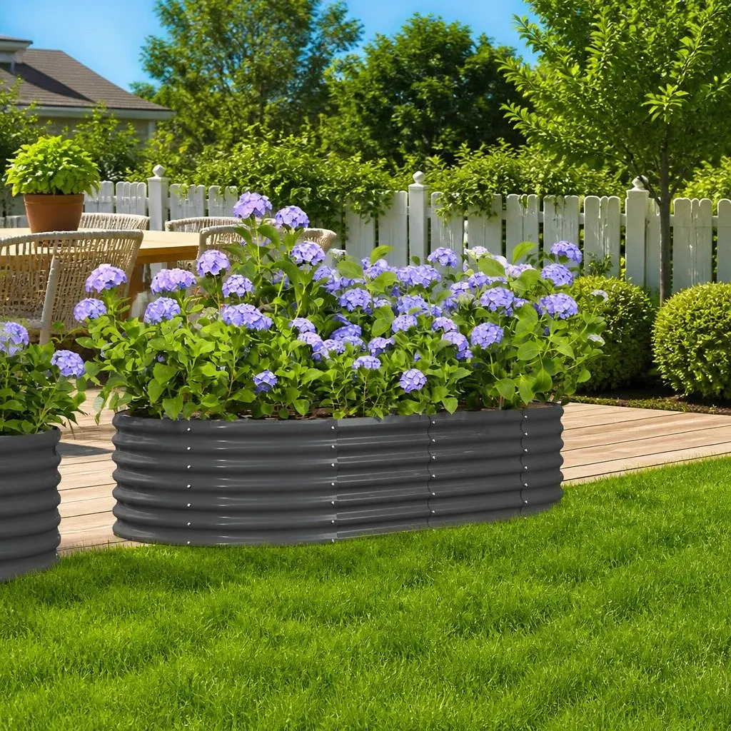 Galvanised Steel Raised Bed Planter for Garden