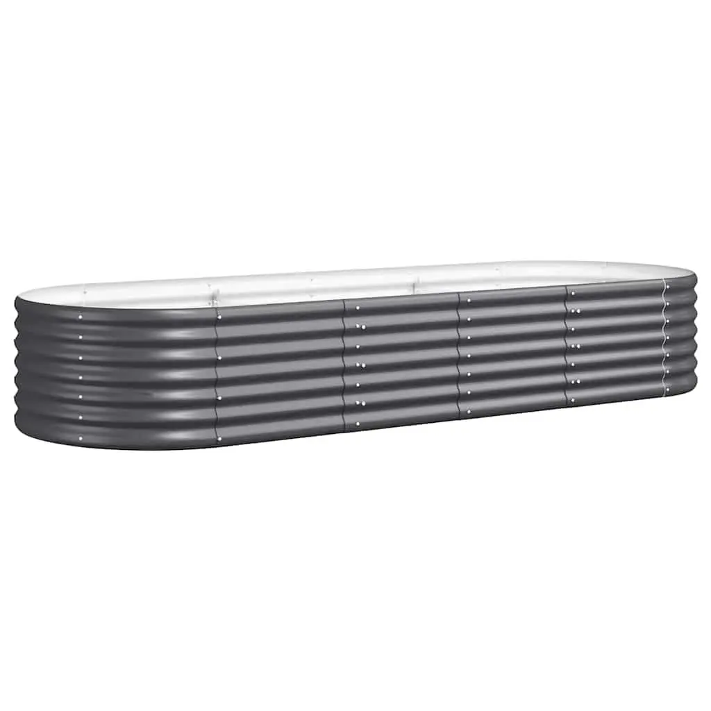 Raised Garden Bed Planter Box Anthracite 224x80x36cm