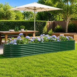 Durable Raised Garden Bed with Galvanised Steel Frame