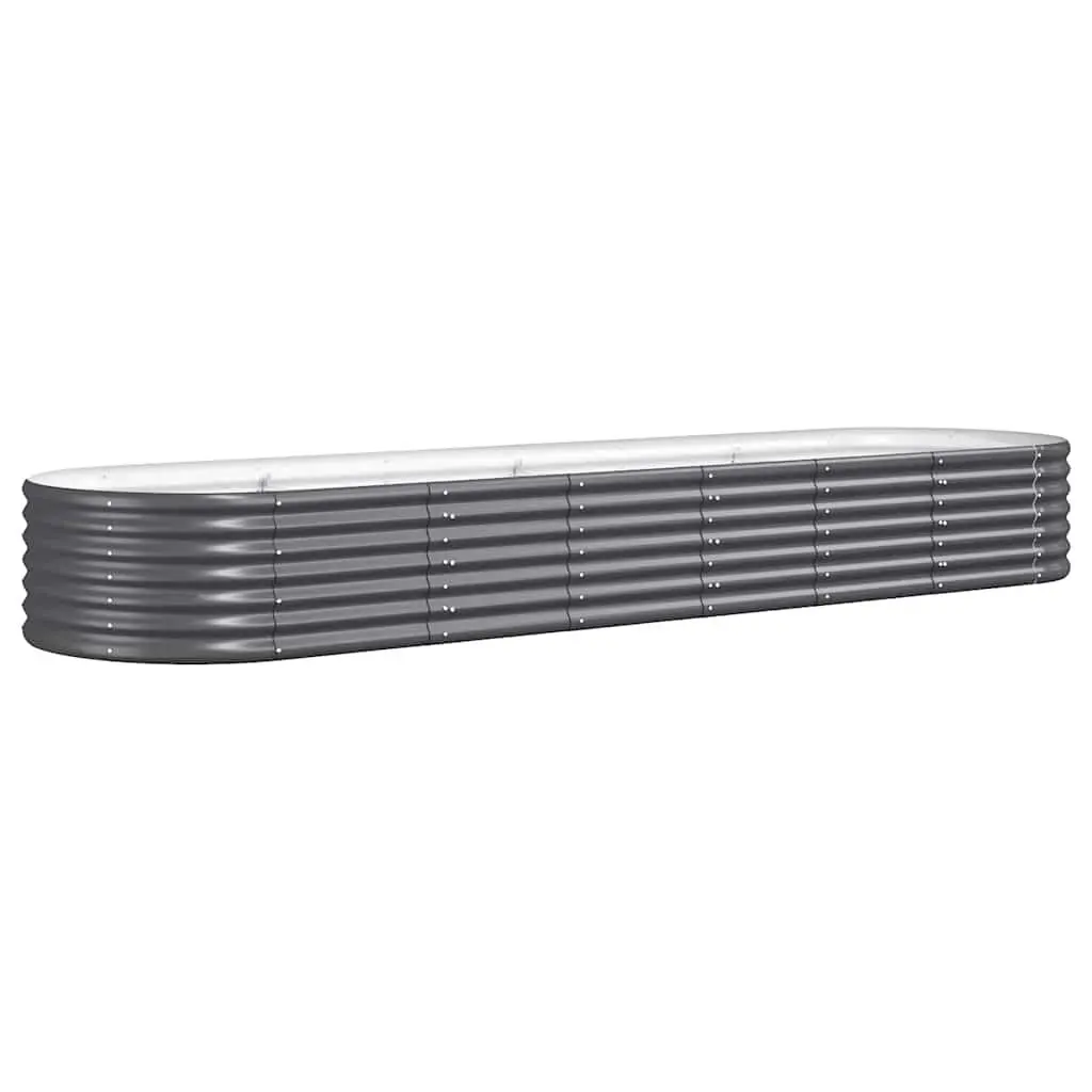 Anthracite Steel Raised Garden Bed Planter