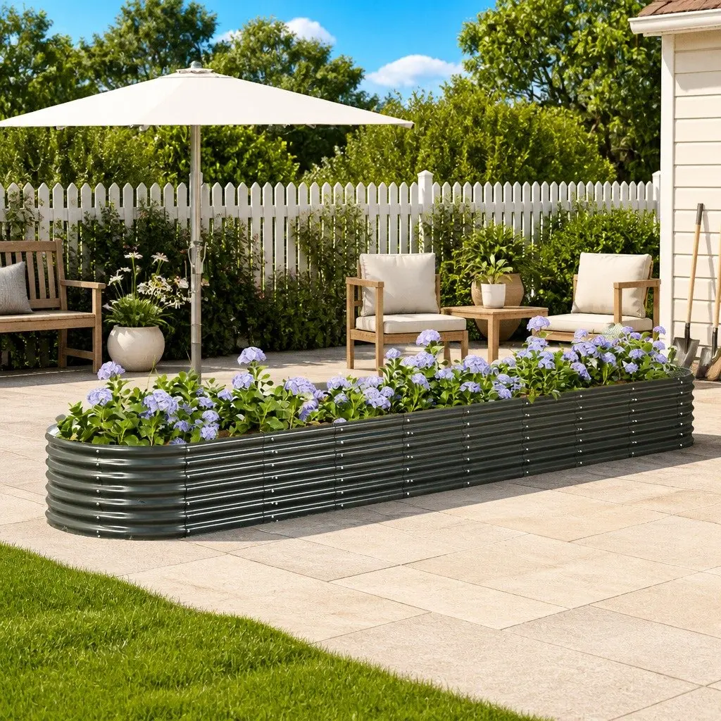 Galvanised Steel Raised Bed for Gardening