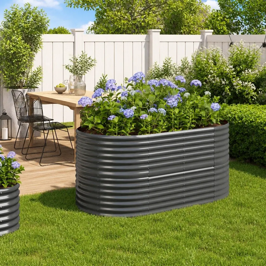 Galvanised Steel Garden Raised Bed for Outdoor Planting