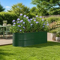 Sturdy Galvanised Steel Raised Garden Bed for Plants