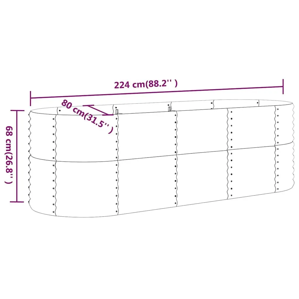 Raised Garden Bed Planter for Vegetables and Flowers