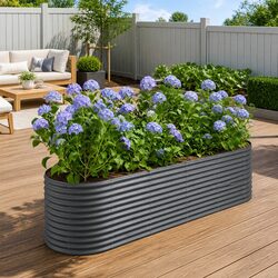 Durable Galvanised Steel Raised Bed for Gardening
