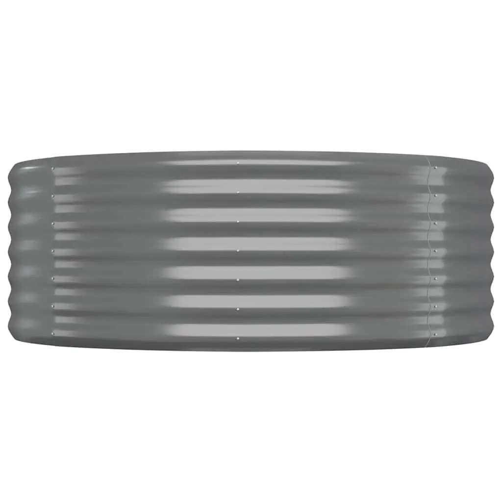 Garden Raised Bed Galvanised Steel Planter Box Grey