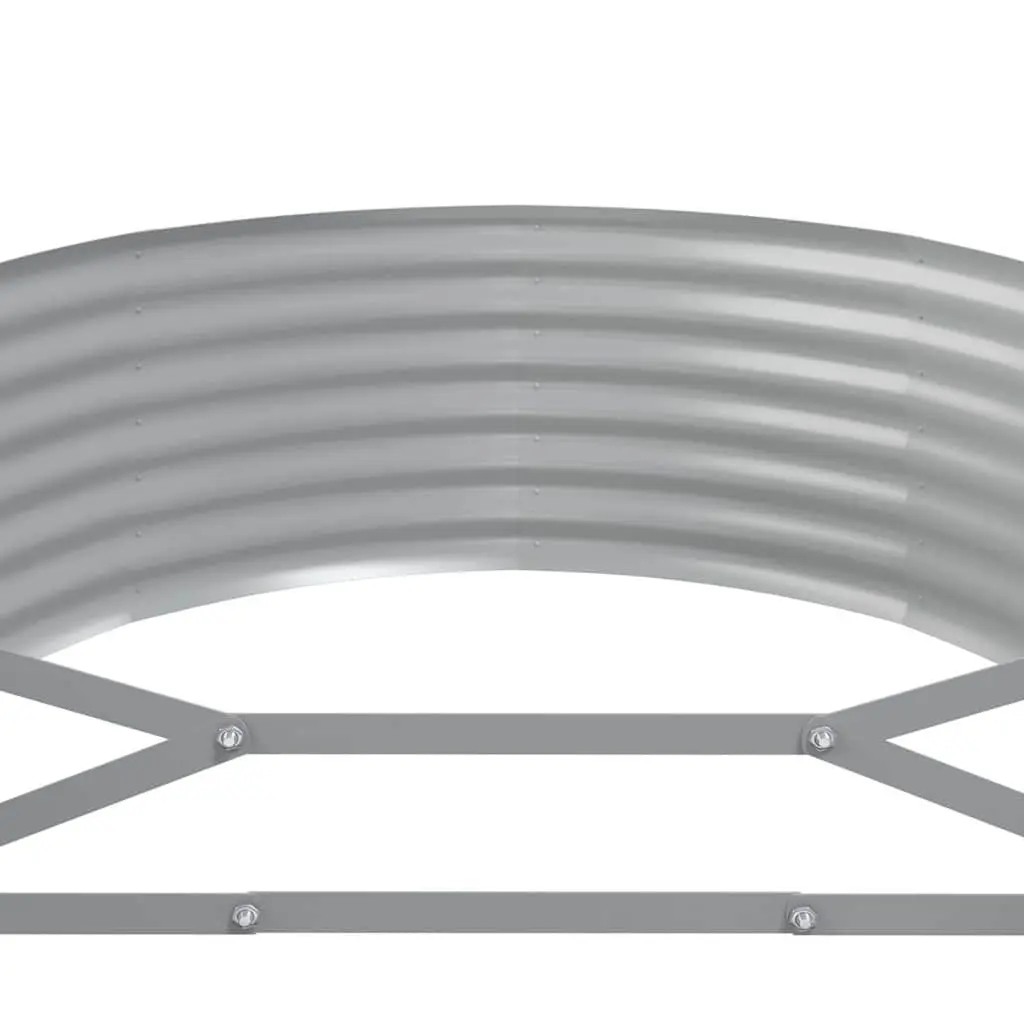 Garden Raised Bed Galvanised Steel Planter Box Grey