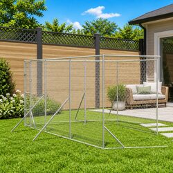 Sturdy 6x14x2m Outdoor Dog Kennel with Lockable Door