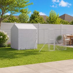 Heavy-Duty Outdoor Dog Kennel with Roof 4x4x2.5m