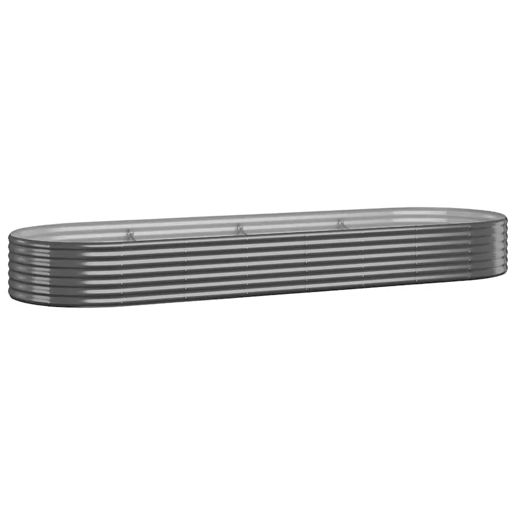 Garden Raised Bed Galvanised Steel Planter Outdoor Vegetable Herb Flower Pot Box