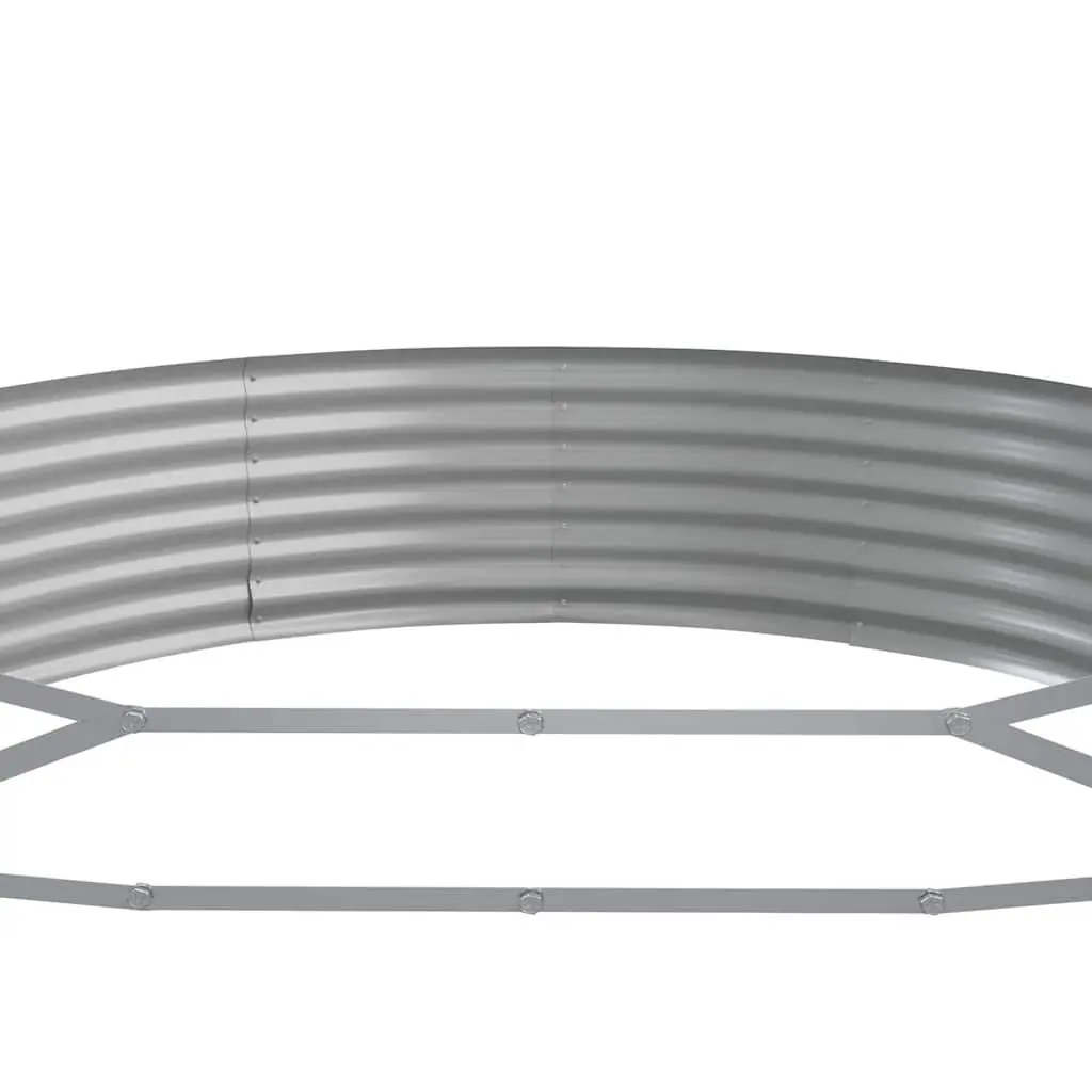 Anthracite Galvanised Steel Garden Raised Bed 296x140x36cm