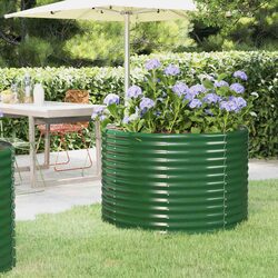 Durable Steel Frame Garden Raised Bed 100x100x68cm