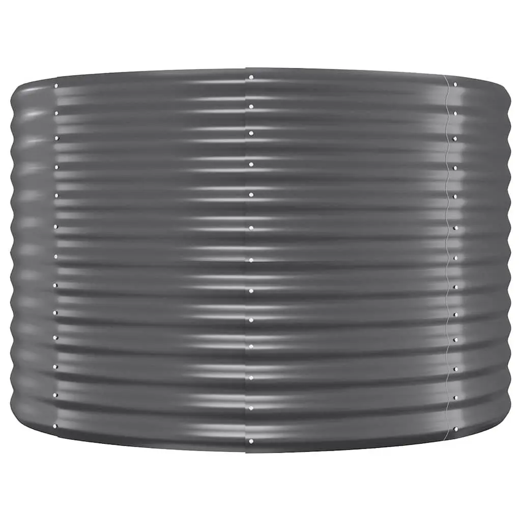 Raised Garden Bed Galvanised Steel 100 x 100 x 68 cm Anthracite