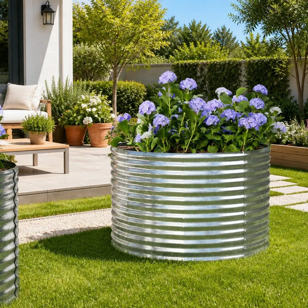 Galvanised Steel Garden Raised Bed Planter Box