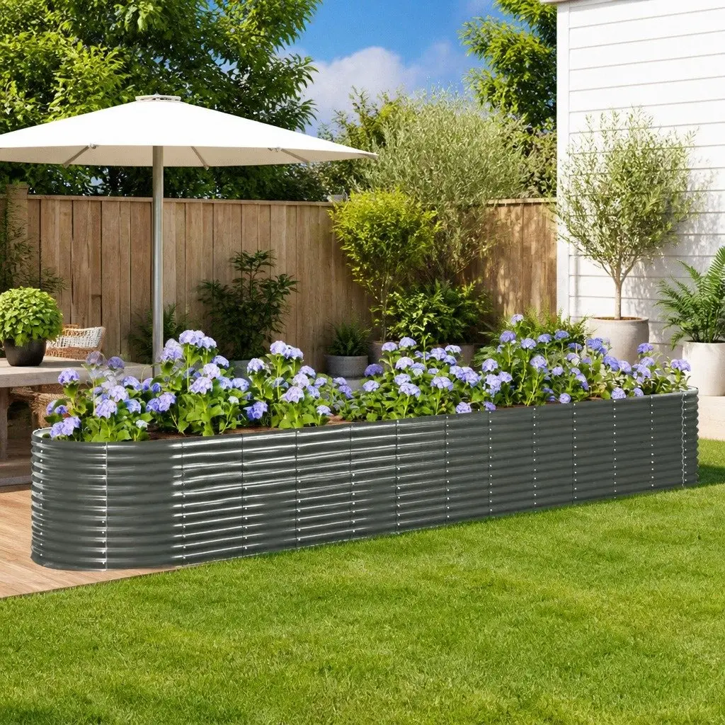 Steel Frame Raised Bed for Vegetable Gardening