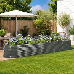 Durable Steel Frame Raised Bed for Vegetable Gardening