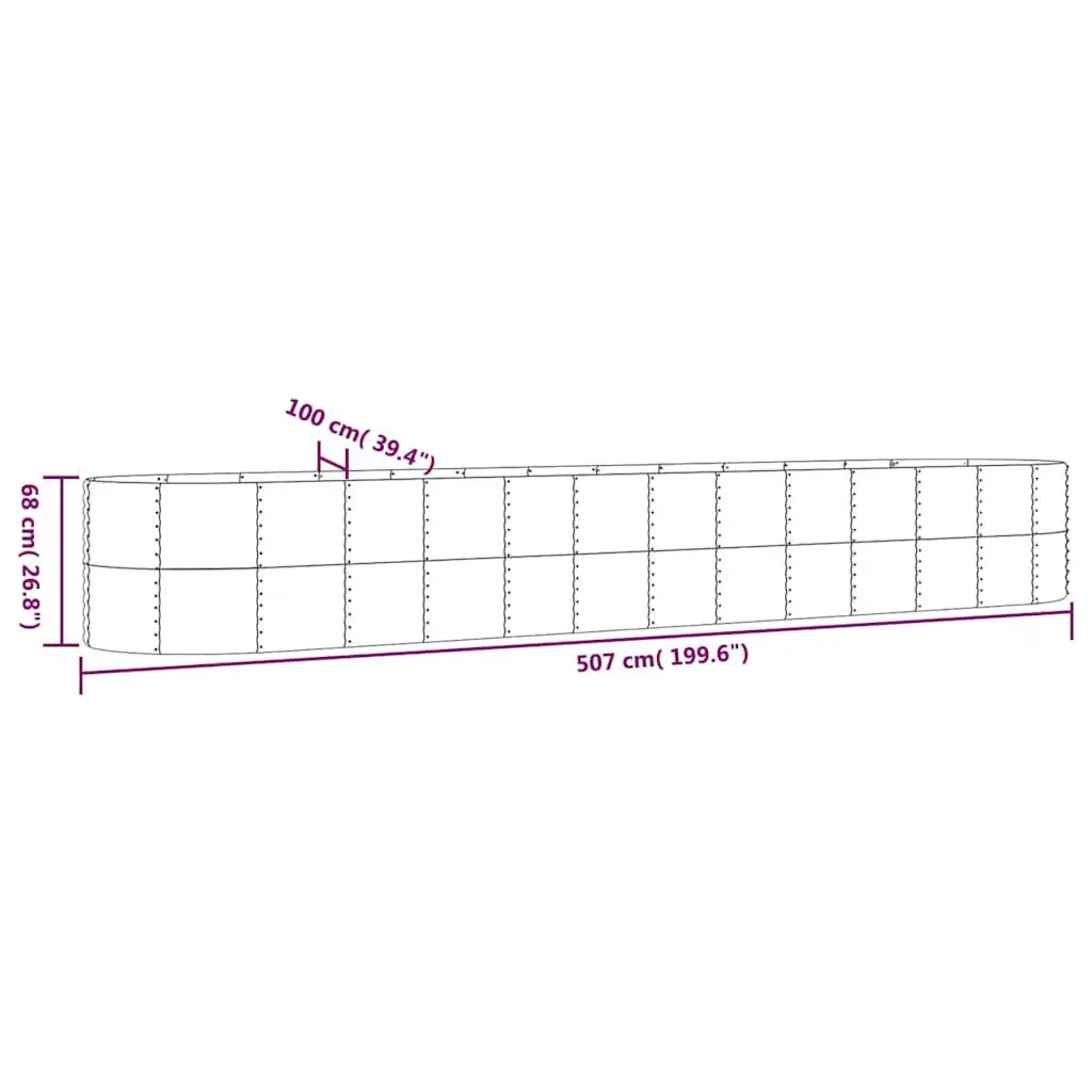 Steel Frame Raised Bed for Vegetable Gardening