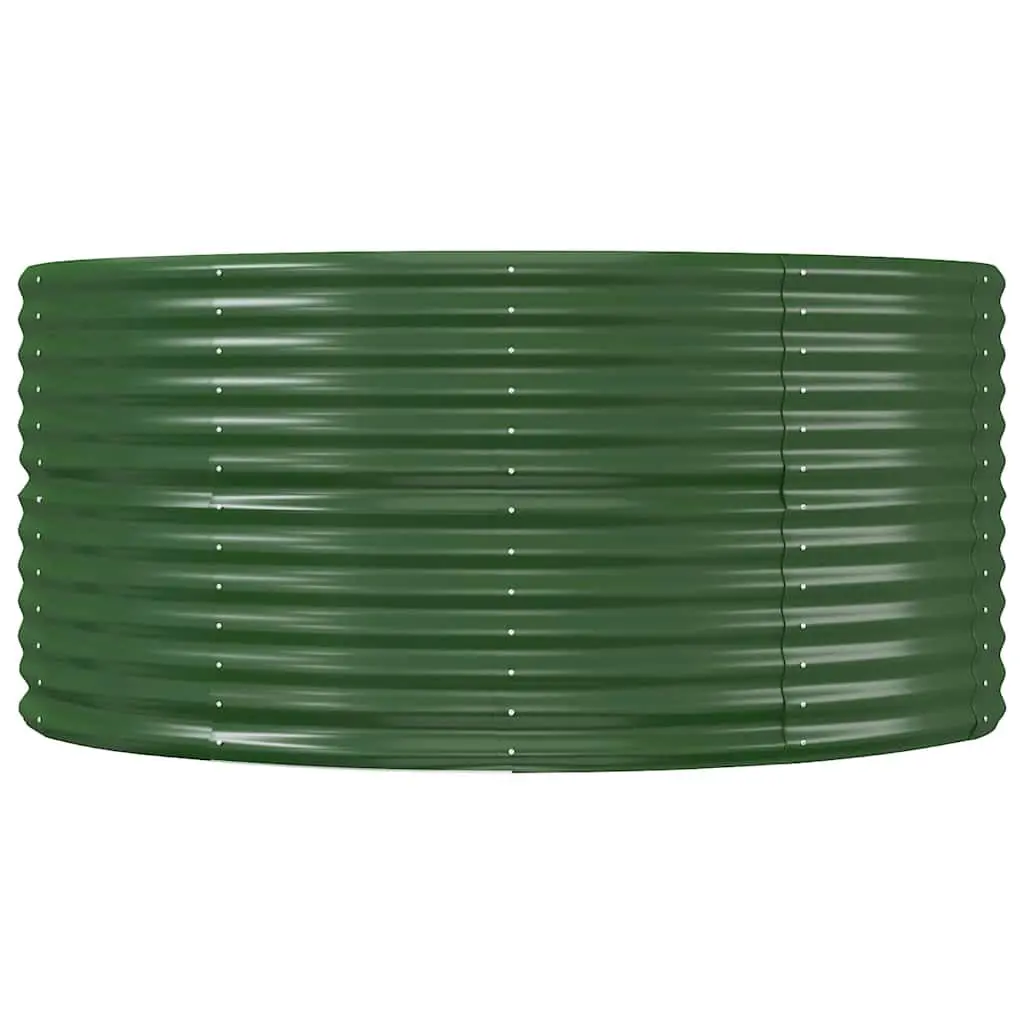 Green Raised Garden Bed 212x140x68cm Steel Planter