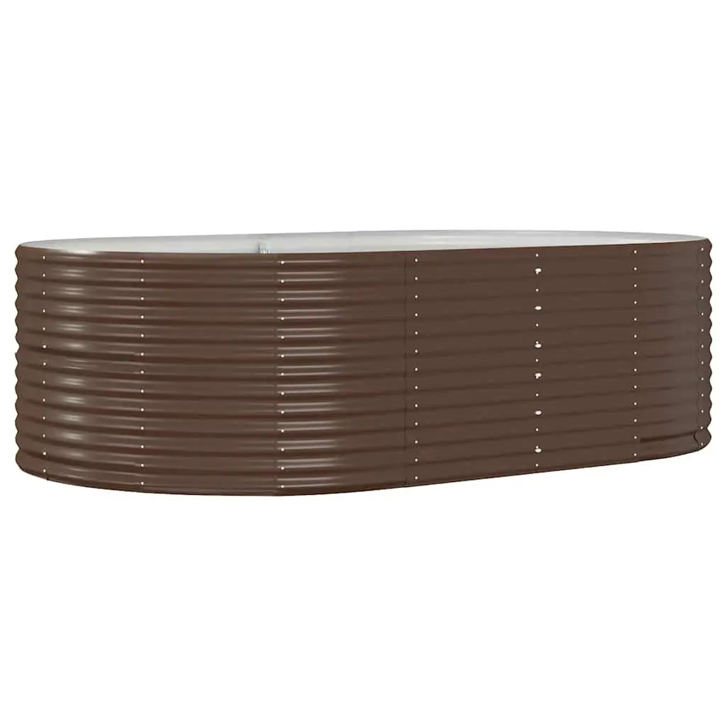 Large Brown Outdoor Garden Raised Bed Planter Box