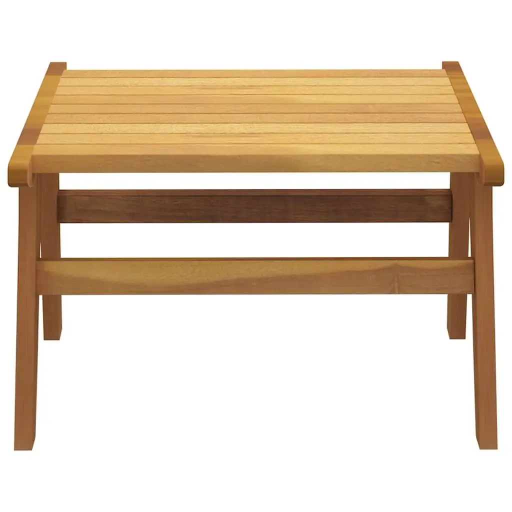 Solid Teak Wood Garden Chair with Detachable Footrest