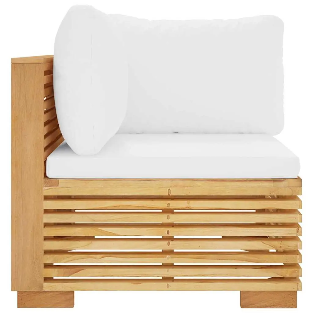 Outdoor Corner Sofa Sectional with Cream Cushions