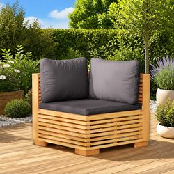 Teak Wood Corner Sofa for Outdoor Relaxation