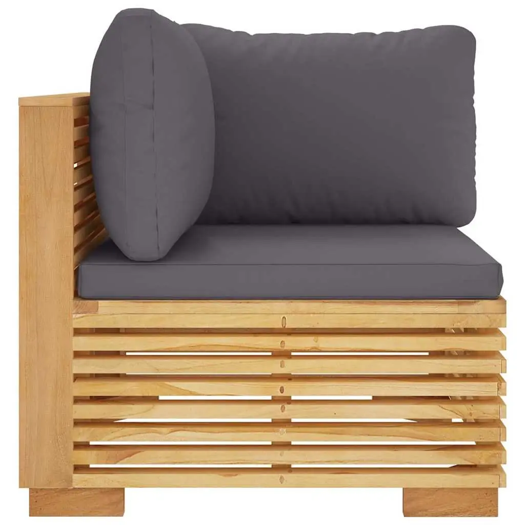 Teak Wood Corner Sofa for Outdoor Relaxation