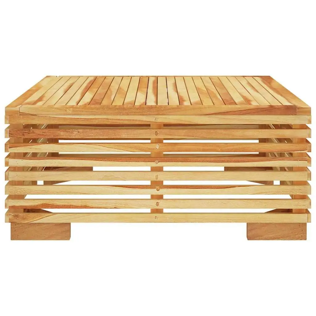 Garden Coffee Table Solid Teak Wood 69.5x69.5x31cm Brown