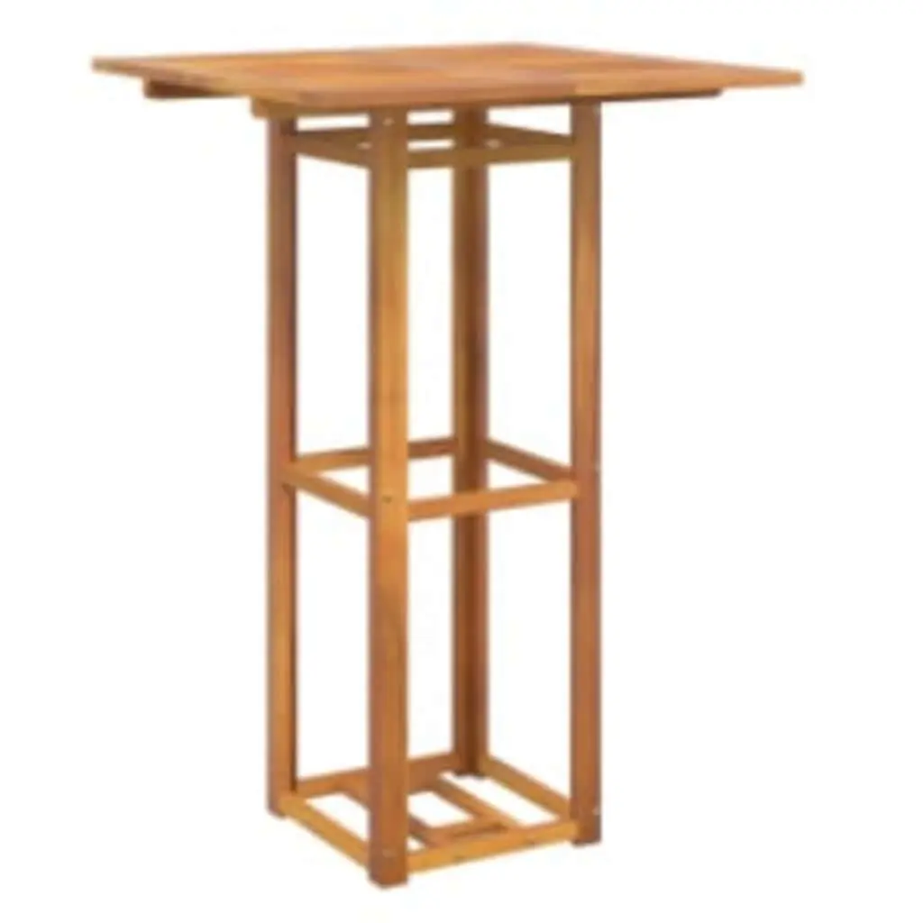 Brown Bistro Table for Outdoor Dining 75x75x110cm