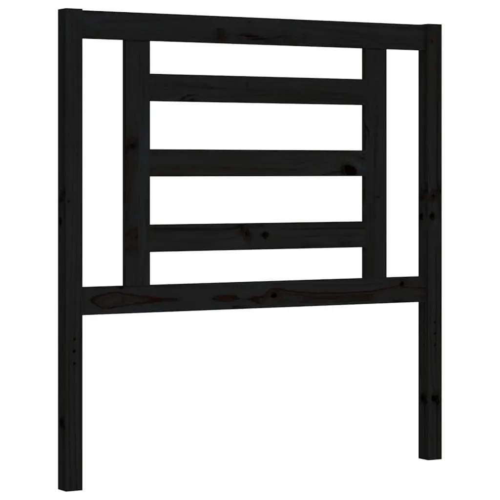 Solid Wood Pine Bed Frame 90x190 cm with Headboard