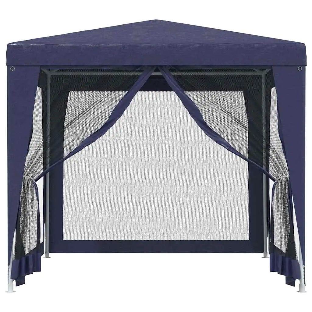 Blue Party Tent 2.5x2.5m with Mesh Walls