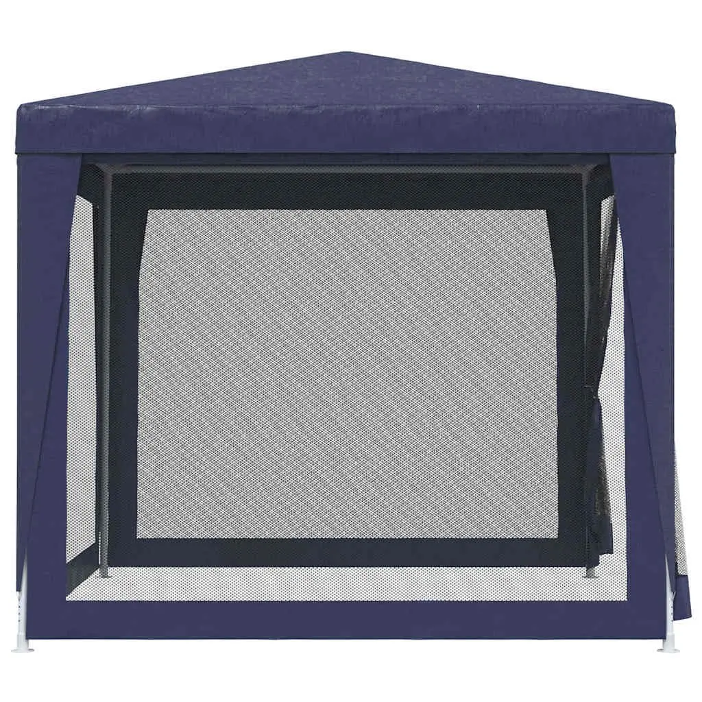 Blue Party Tent 2.5x2.5m with Mesh Walls