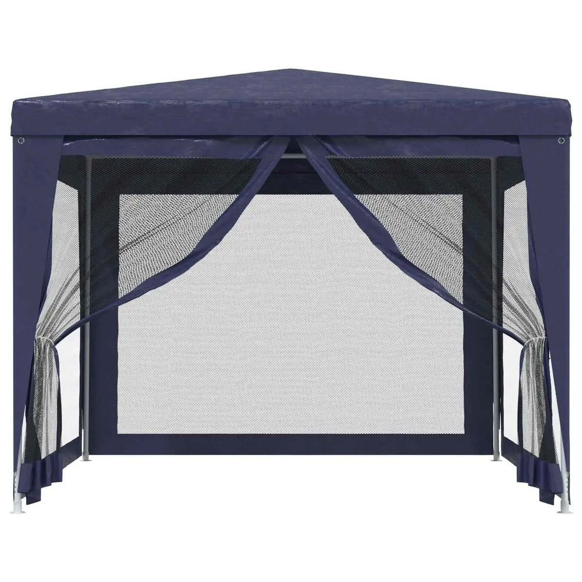 3x3m Blue Party Tent with Mesh Sidewalls