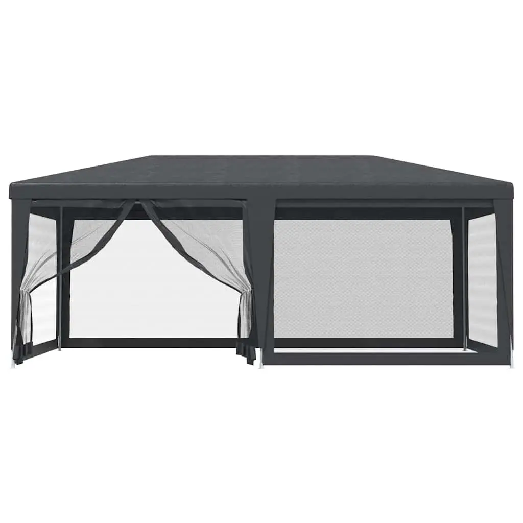 Outdoor Gazebo 6x4m with Mesh Sidewalls