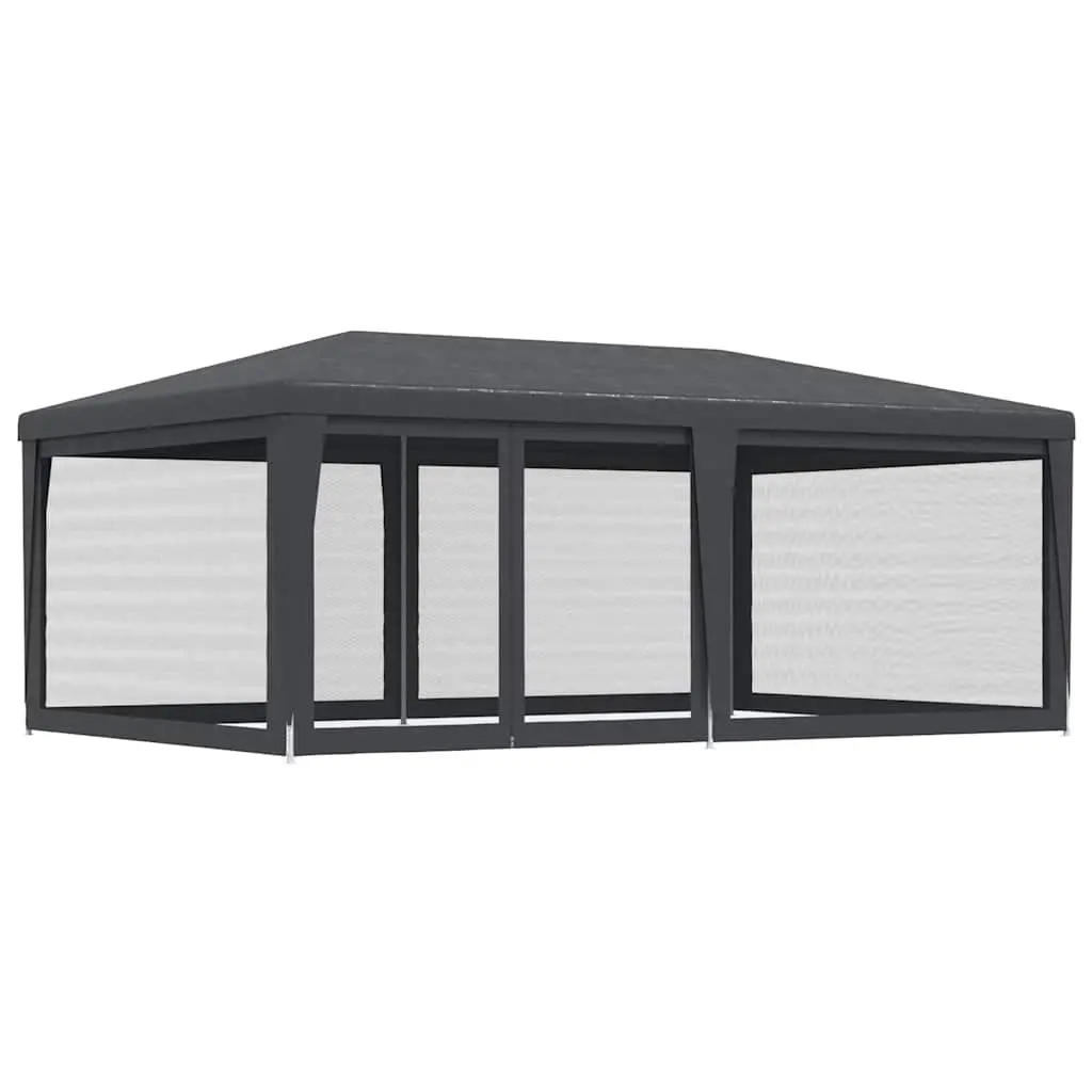 Outdoor Gazebo 6x4m with Mesh Sidewalls