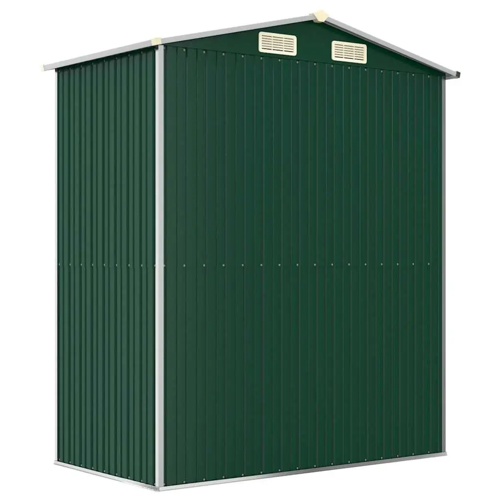 Garden Shed Galvanised Steel 192x108x223cm Green