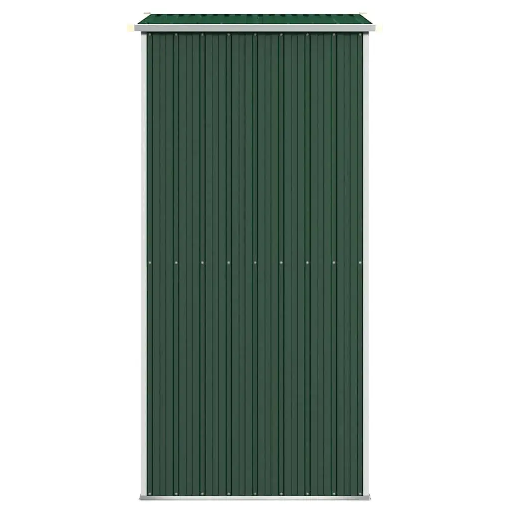 Garden Shed Galvanised Steel 192x108x223cm Green