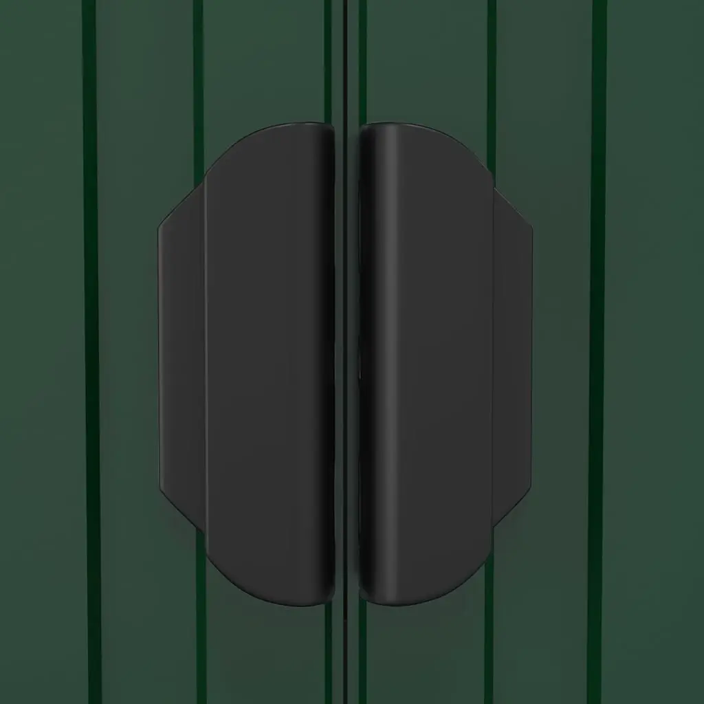 Garden Shed Galvanised Steel 192x108x223cm Green