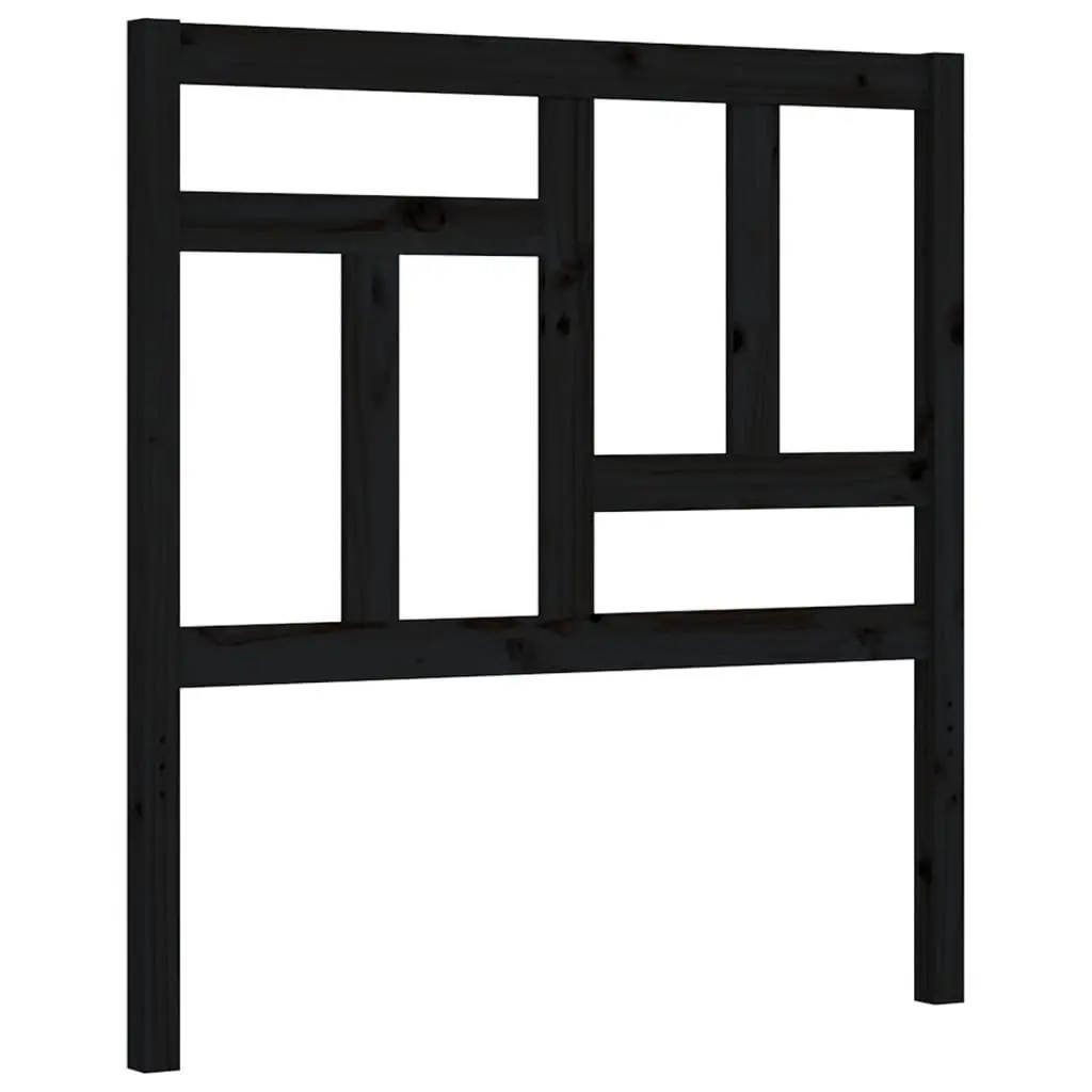 Black Pine Bed Frame 90x190 cm for Comfort