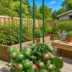 Durable 30 pcs 90 cm Steel Plant Stakes for Garden Support